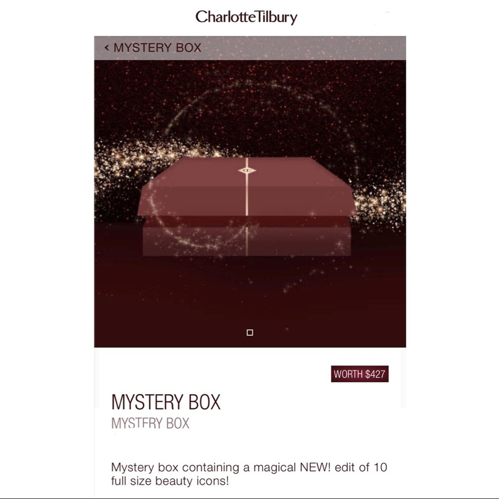 Charlotte Tilbury Mystery box worth $420